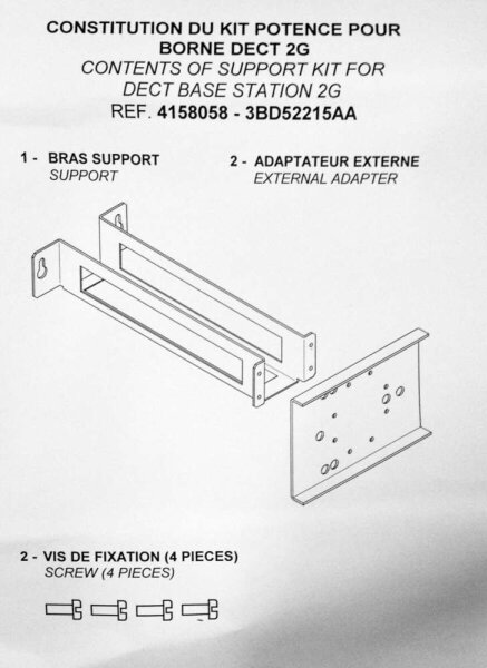 ALCATEL LUCENT wall-mount kit for indoor & outdoor base station (3BD52215AA)