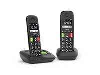 GIGASET E290A Duo black cordless analogue DECT large-key...