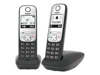 GIGASET A690 Duo black hands-free phone book for 100...